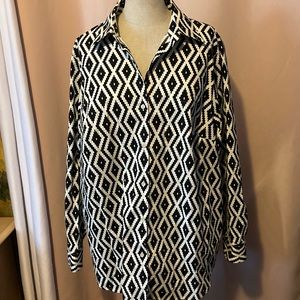 Jones New York Stretch Shirt New Size 1X